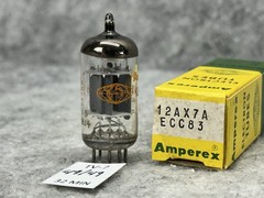 NOS NIB AMPEREX 12AX7A ECC83 MADE IN HOLLAND TUBE TESTS 100% AMPLITREX