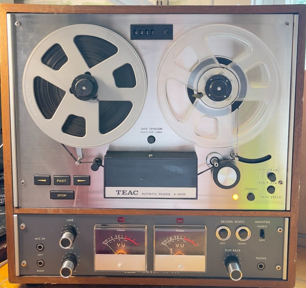 TEAC A-4010S Automatic Reverse Reel to Reel Tape Recorder Tested AR-40S Amp