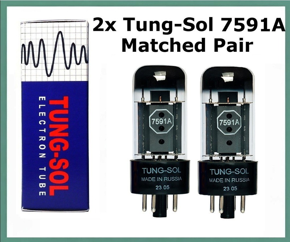 New 2x Tung-Sol 7591A | Matched Pair / Duet / Two | Power Tubes | Free Ship