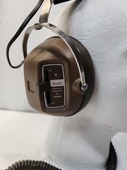 Vintage Sears 2 Channel Stereo Headphones & 1 Extra Adapter Tested