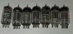 7 GE RCA + 12AX7 5751 Amp Amplifier Vacuum Tubes TESTED on Hickok