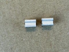 2 New TO-92 Heat Sinks for Transistors Aluminum 10mm x 8.3mm x 6.75mm (Qty)