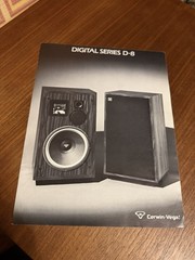 Cerwin Vega Digital Series D-8..Speakers ..1pg. Brochure..Original Print