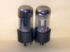 1960 Westinghouse 6SN7GTB ECC33 Tall Bottle Tubes, Matched Pair, Tested, NOS/NIB