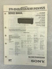 Sony STRDE435/535/SE491/V424/525 Original Service Manual FM Stereo/FMAM Receiver