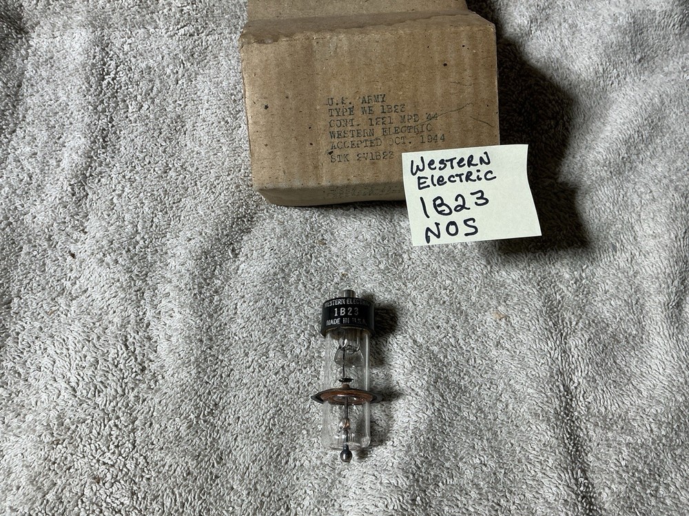 Western Electric 1B23 WWII SPARK GAP Tube CV539 729A 1944 NOS Government Stamp