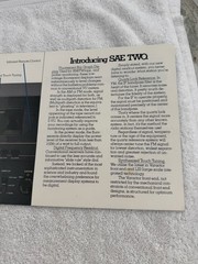 SAE SAE TWO Complete Line Original Brochure.