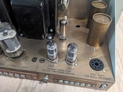 Pair (2) GROMMES-Precision Electronics G-101A Mono Tube Amplifiers 100W – Work