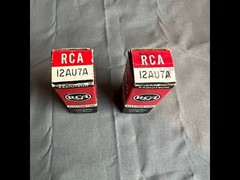 PAIR OF RCA 12AU7 TUBES – BOTH COME IN VINTAGE 12AU7A BOXES – TEST VG – USA