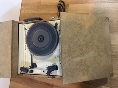 Audiotronics 304A Portable Record Turntable Player Vintage TESTED Working