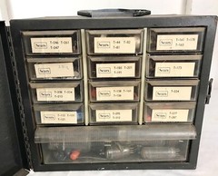 Electric Guitar Tube Amplifier Repair Parts w/ Cabinet Case. Vintage