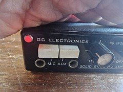 GC Electronics 12V Solid State Vintage PA Amplifier POWERS ON