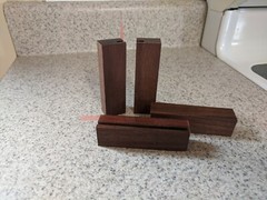2 SETS! Black Walnut Rails Pioneer RG-2 RG-60 RG-70 RG-9 SR-303 SR-60 SR-70 SR-9