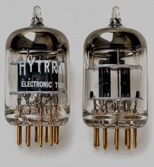 NOS HYTRON 5670W Gold Pin Matched Pair 2C51 / 396A Excellent WE396A Tested TV-7