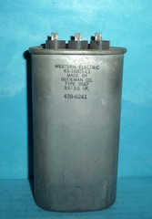 Western Electric KS-16801-L1 Oil Capacitor 3.5/3.5uf 330VAC