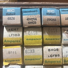 Lot/27 Amperex Mullard NOS Tubes 6BZ6/4EH7/UF89/6BC8/6GH8A/6FV6/8GX7/6LX8 Etc..