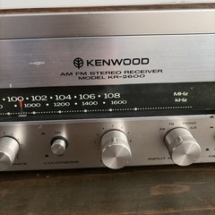 Vintage Kenwood AM/FM Stereo Receiver Model KR-2600 Powers PARTS/REPAIR ONLY
