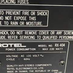 Rotel RX-404 AM/FM Stereo Receiver Tuner RX404 Vintage 70’s Free Shipping