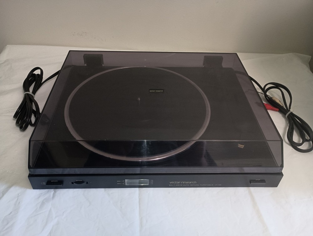 Vector Research Belt Drive Auto Return Turntable VT-155 w/Shure Cartridge TESTED