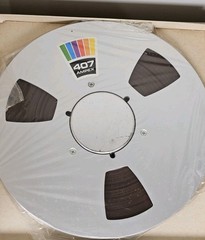 AMPEX 407 – 10.5″ Metal 1/4″ Reel To Reel Tape – Japan – Excellent
