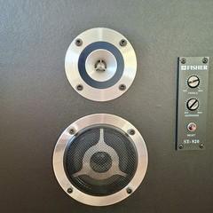 Vintage Fisher ST-920 3-Way Floor Speakers Pair 12” Woofer w/Grilles Tested