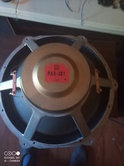 Vintage Pioneer CS-901 15″ Woofer Tweeter coaxial Speaker PAX-381–FROZE WOOFER