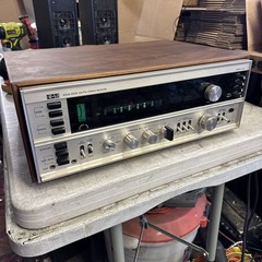 1970s Luxman BIC LUX 71/2R Receiver monster Stereo Audiophile w/ Wood Cabinet