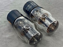Matched Pair RCA 5V4G Rectifier Tubes Black Plates D Getters Tests Strong TV-7BU