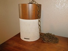 VTG ELECTROHOME SPEAKER CIRCLE SOUND MCM WOOD HANG CHAIN MUSIC FOR RECORD RARE