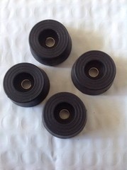 NEW Budwig Round Rubber Bumpers Set of 4 SF10 Short Foot USA