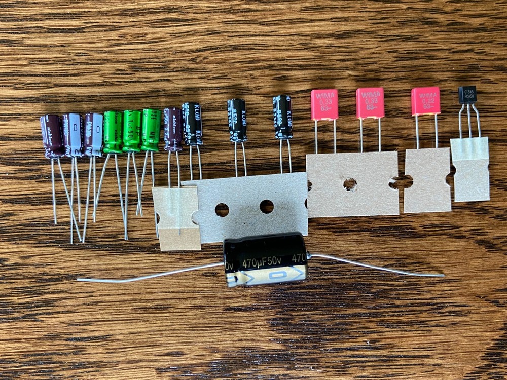 Technics SL-1610 SL-1710 SL-1810 Speed Repair Kit Capacitors Turntable Recap Set