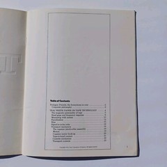 TEAC The White Paper On Tape (Recording) Technology Booklet 1974 RARE