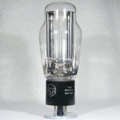 RCA 5U4G Hanging Filament Bottom Getter Smooth Black Plate USA 1942
