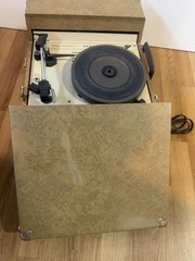 Audiotronics 304A Portable Record Turntable Player Vintage TESTED Working