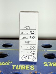 Sylvania 7025 ECC83 12AX7 Long Plate O-Getter Tested Like NOS Balanced Tube