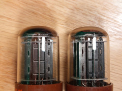 Pair of Sylvania (West. lbl) 5692 Brown Base NOS NIB Vacuum Tubes – 9% matched