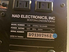 NAD 7130 Stereo Receiver – Fully Serviced & Recapped