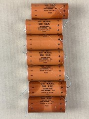 7 Vintage 1961 Astron 20 uf 525v Axial Paper Capacitors TESTED for Fender