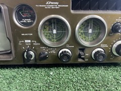 Vintage 1978 JCPenney Solid State TV Raido/Cassette Recorder Tested Video Proof