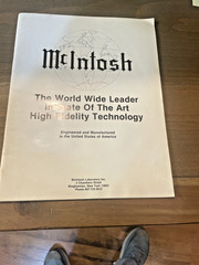 Original McIntosh Components from the 70’s Condition is very Good / 73 Pages /