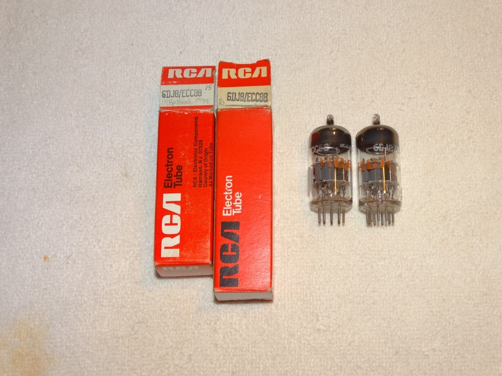 2 x 6DJ8 RCA Tubes*Very Strong pair*Holland*NOS-NIB*#4
