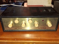 DeWALD High Fidelity Mono Integrated Vacuum TUBE Amp Amplifier WORKS EL84 6BQ5