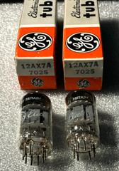 Pair NOS GE 7025/12AX7A Matched Pair
