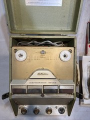 Reel To Reel Tube Amp Style Player Vintage Sears silver-tone – Used- Working!