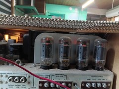 The Fisher 500 C Vintage Tube Stereo Receiver with Wood Case