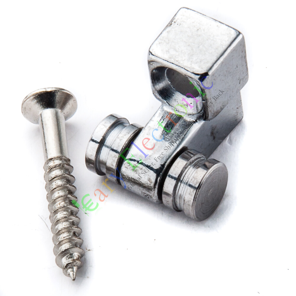 20pc Silver Electric Guitar Neck Ball Press Button Screw Musical Instrument Part