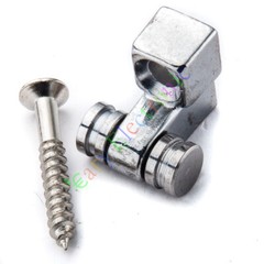 20pc Silver Electric Guitar Neck Ball Press Button Screw Musical Instrument Part