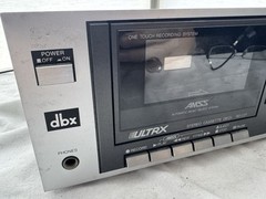 Vintage 80’s SANYO ULTRX DBX Stereo Cassette Deck Model RD C21 RARE Tested Works