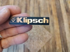 Original Klipsch Metal Speaker Emblem Badge Logo /from Kg Series / 2 Avail.
