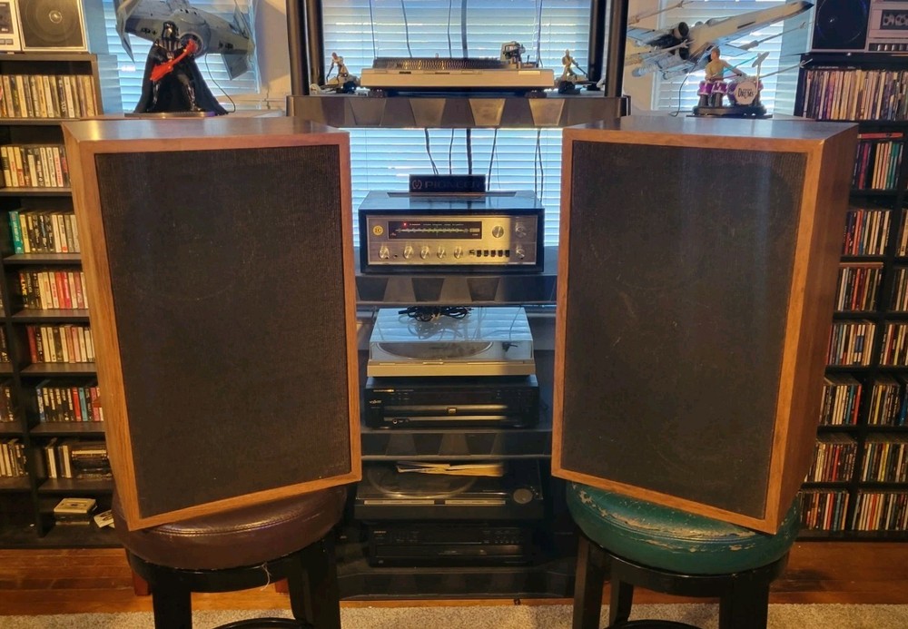 1979 EPI Epicure 180V Speakers Pair Large Cabinet Speakers 25″x16″ Need Refoamed